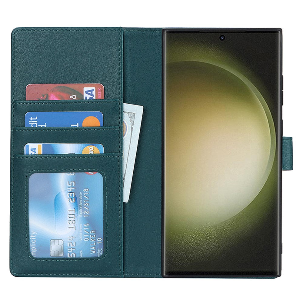 For Samsung Galaxy S23 Ultra Case Detachable PU Wallet Phone Magnetic Case