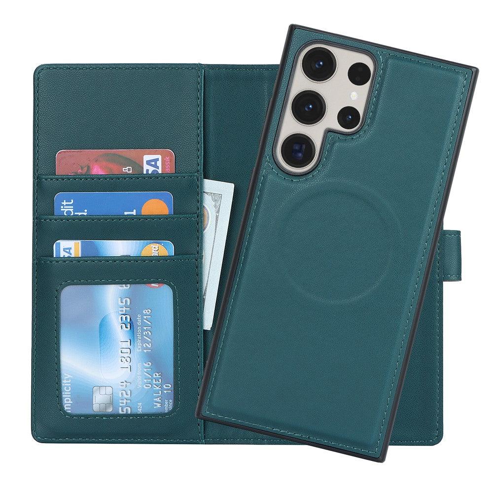 For Samsung Galaxy S23 Ultra Case Detachable PU Wallet Phone Magnetic Case