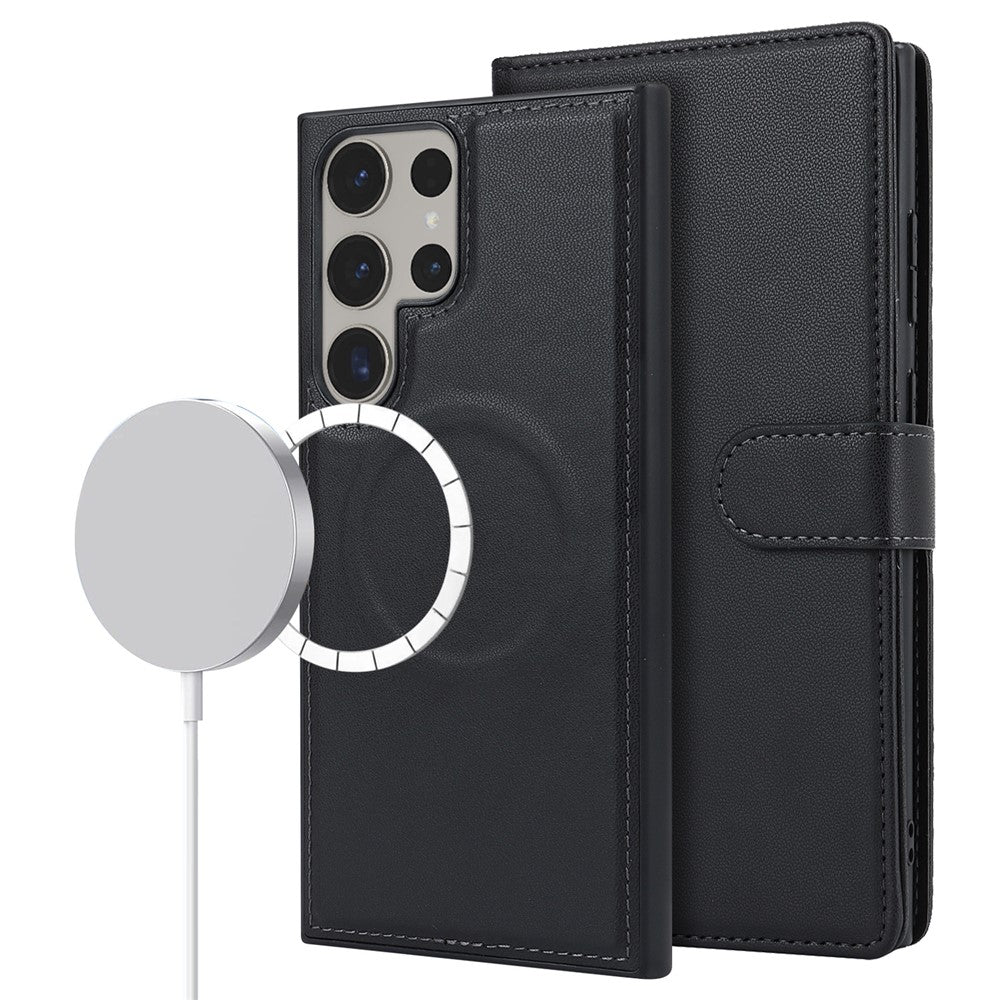 For Samsung Galaxy S23 Ultra Case Detachable PU Wallet Phone Magnetic Case