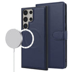 For Samsung Galaxy S23 Ultra Case Detachable PU Wallet Phone Magnetic Case