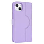 For iPhone 14 / 13 6.1 inch Case Anti-Drop Detachable PU Phone Cover Compatible with MagSafe