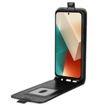 For Xiaomi Redmi Note 13 5G Case Anti-Dust Phone Shell PU Leather Cover with Card Slot