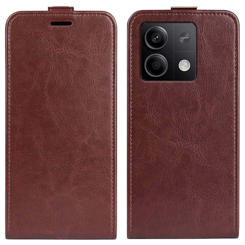 For Xiaomi Redmi Note 13 5G Case Anti-Dust Phone Shell PU Leather Cover with Card Slot