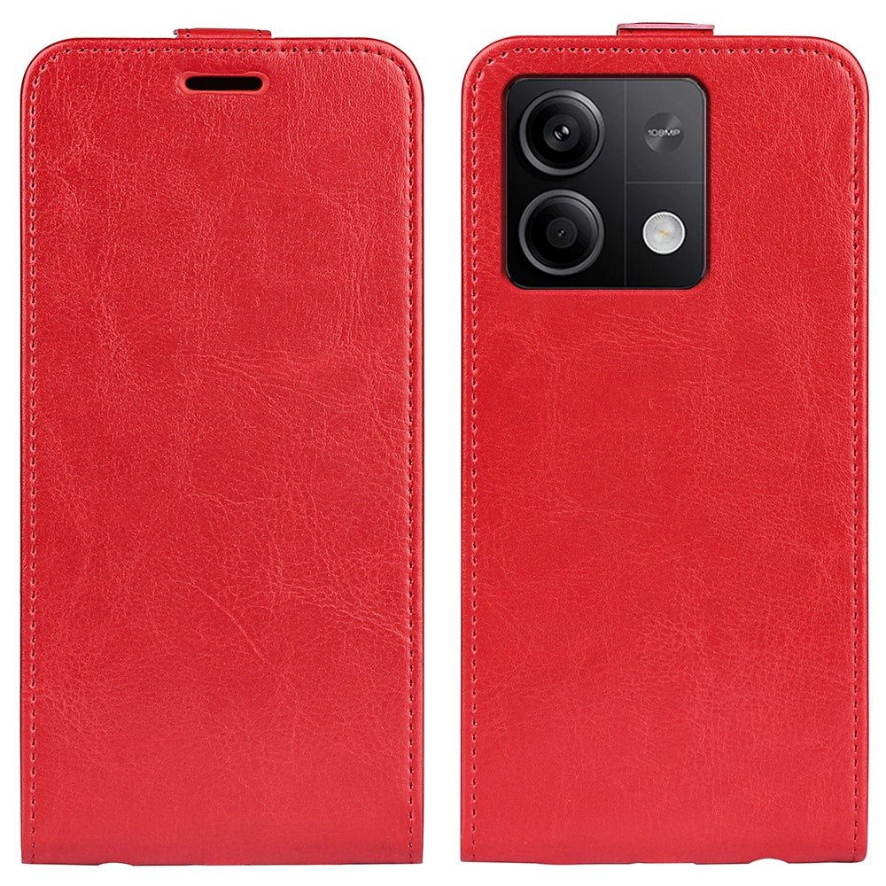 For Xiaomi Redmi Note 13 5G Case Anti-Dust Phone Shell PU Leather Cover with Card Slot