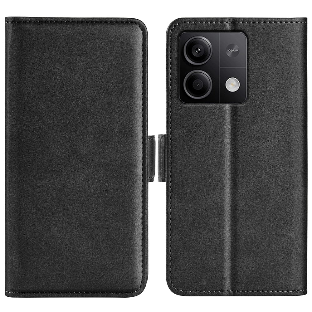 For Xiaomi Redmi Note 13 5G Case Stand Flip Calf Texture Phone Cover PU Leather Wallet Phone Shell