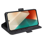 For Xiaomi Redmi Note 13 5G Case Stand Flip Calf Texture Phone Cover PU Leather Wallet Phone Shell