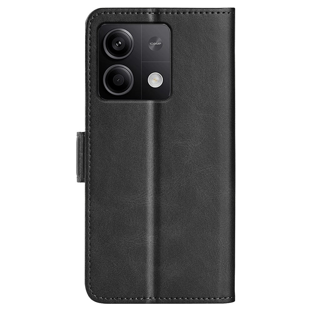 For Xiaomi Redmi Note 13 5G Case Stand Flip Calf Texture Phone Cover PU Leather Wallet Phone Shell