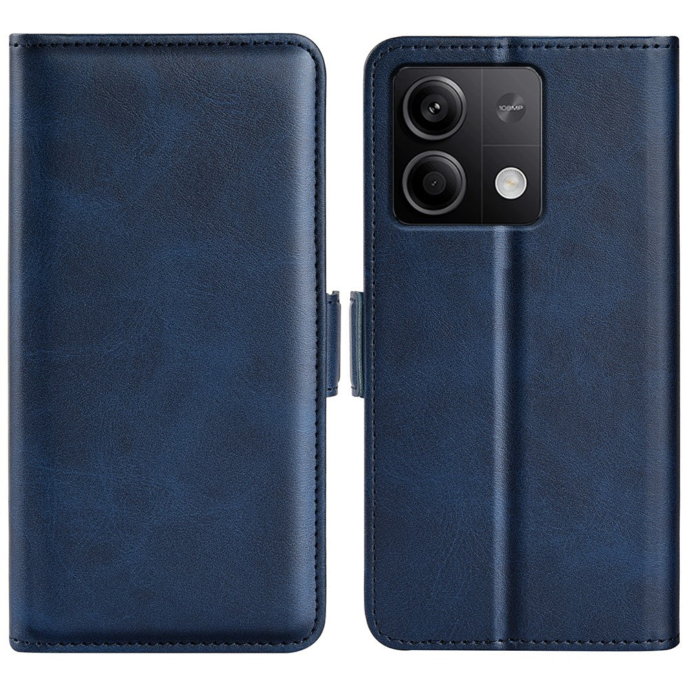For Xiaomi Redmi Note 13 5G Case Stand Flip Calf Texture Phone Cover PU Leather Wallet Phone Shell