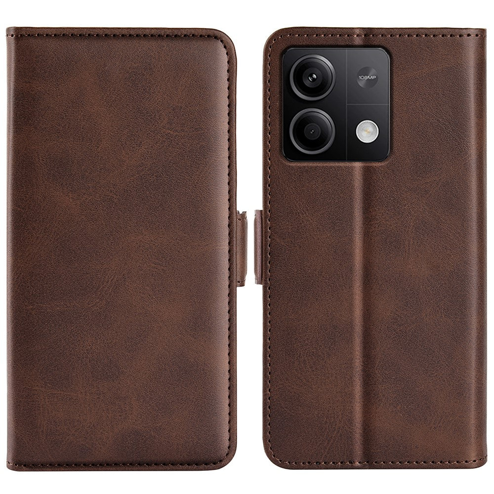 For Xiaomi Redmi Note 13 5G Case Stand Flip Calf Texture Phone Cover PU Leather Wallet Phone Shell