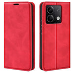 For Xiaomi Redmi Note 13 5G Cell Phone Case PU Leather Wallet Stand Phone Shell with Skin-touch Feeling