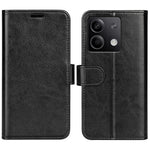 Xiaomi Redmi Note 13 5G-skal Lädermobilskydd Crazy Horse Texture Stand Plånbok