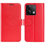 Xiaomi Redmi Note 13 5G-skal Lädermobilskydd Crazy Horse Texture Stand Plånbok