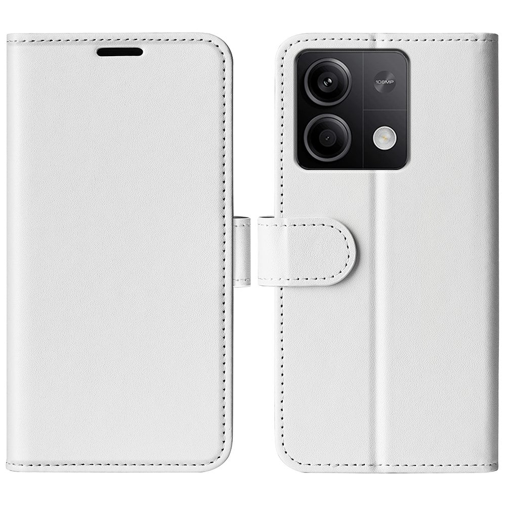 Xiaomi Redmi Note 13 5G-skal Lädermobilskydd Crazy Horse Texture Stand Plånbok