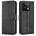 Phone Cover for Xiaomi Redmi Note 13 5G Case Stand PU Leather Calf Texture Phone Shell Wallet