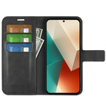 Phone Cover for Xiaomi Redmi Note 13 5G Case Stand PU Leather Calf Texture Phone Shell Wallet