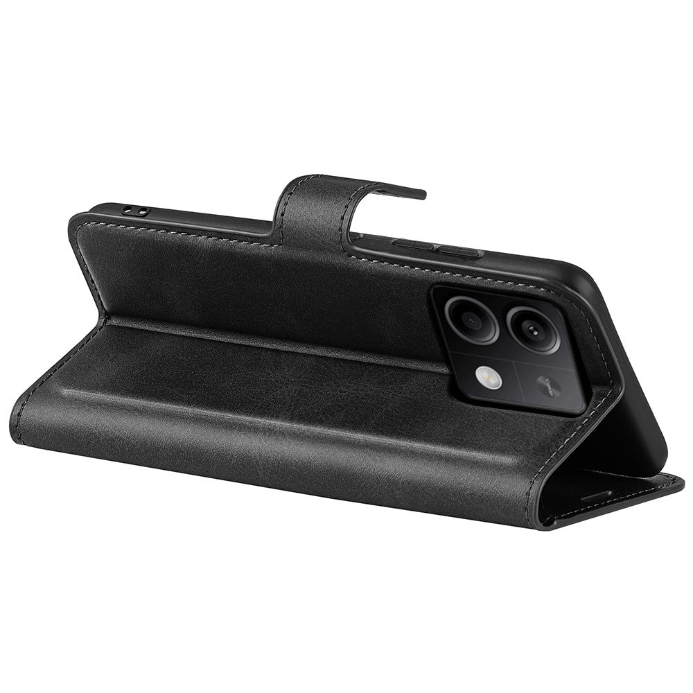 Phone Cover for Xiaomi Redmi Note 13 5G Case Stand PU Leather Calf Texture Phone Shell Wallet