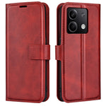 Phone Cover for Xiaomi Redmi Note 13 5G Case Stand PU Leather Calf Texture Phone Shell Wallet