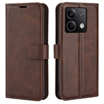 Phone Cover for Xiaomi Redmi Note 13 5G Case Stand PU Leather Calf Texture Phone Shell Wallet