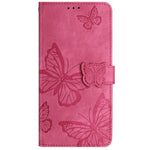 For Samsung Galaxy S24 Ultra Case Butterfly Imprinted PU Leather Wallet Phone Cover with Strap