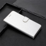 Phone Case for Samsung Galaxy A15 4G PU Leather Silk Texture Wallet Stand Cover with Strap