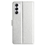 Phone Case for Samsung Galaxy A15 4G PU Leather Silk Texture Wallet Stand Cover with Strap