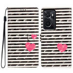 For Oppo A76 / A36 / A96 4G / Realme 9i 4G Case PU Leather 3D Pattern Phone Cover