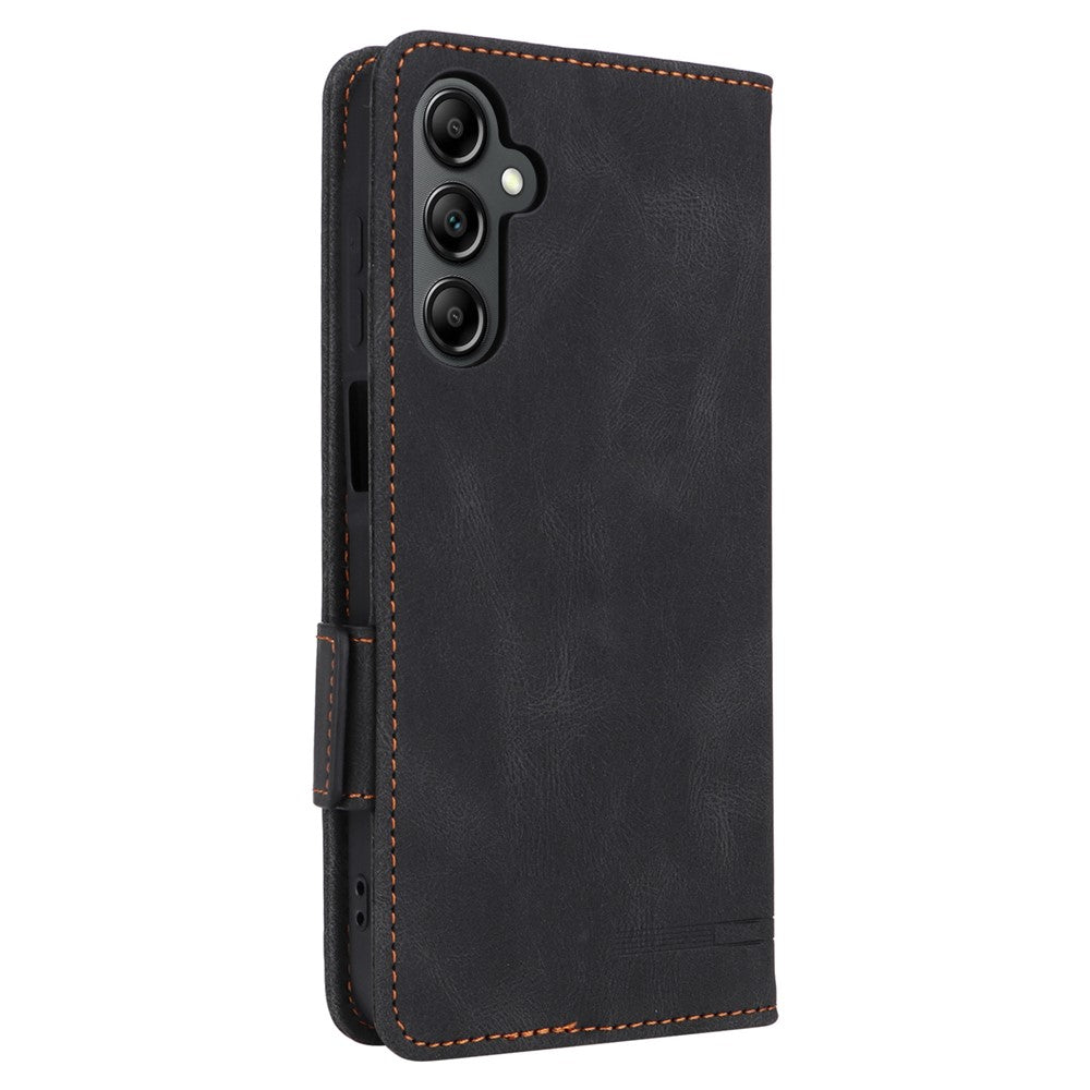 Til Samsung Galaxy A15 4G Cover Hardware Dekor Lædercover med Pungstativ