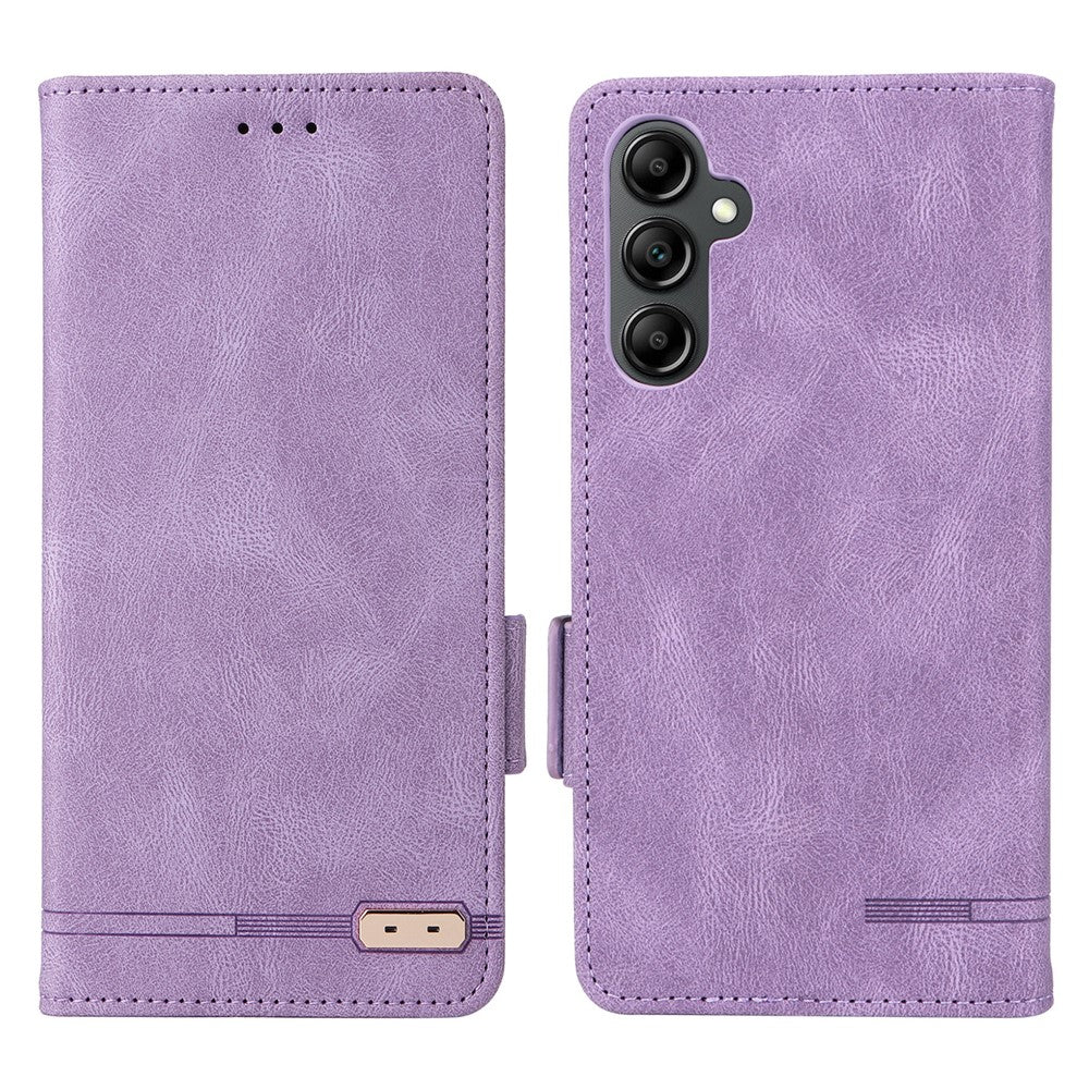 Til Samsung Galaxy A15 4G Cover Hardware Dekor Lædercover med Pungstativ