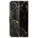 For Oppo A38 4G / A18 4G Case PU Leather Pattern Magnetic Folio Flip Phone Cover