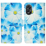 For Oppo A38 4G / A18 4G Case PU Leather Pattern Magnetic Folio Flip Phone Cover