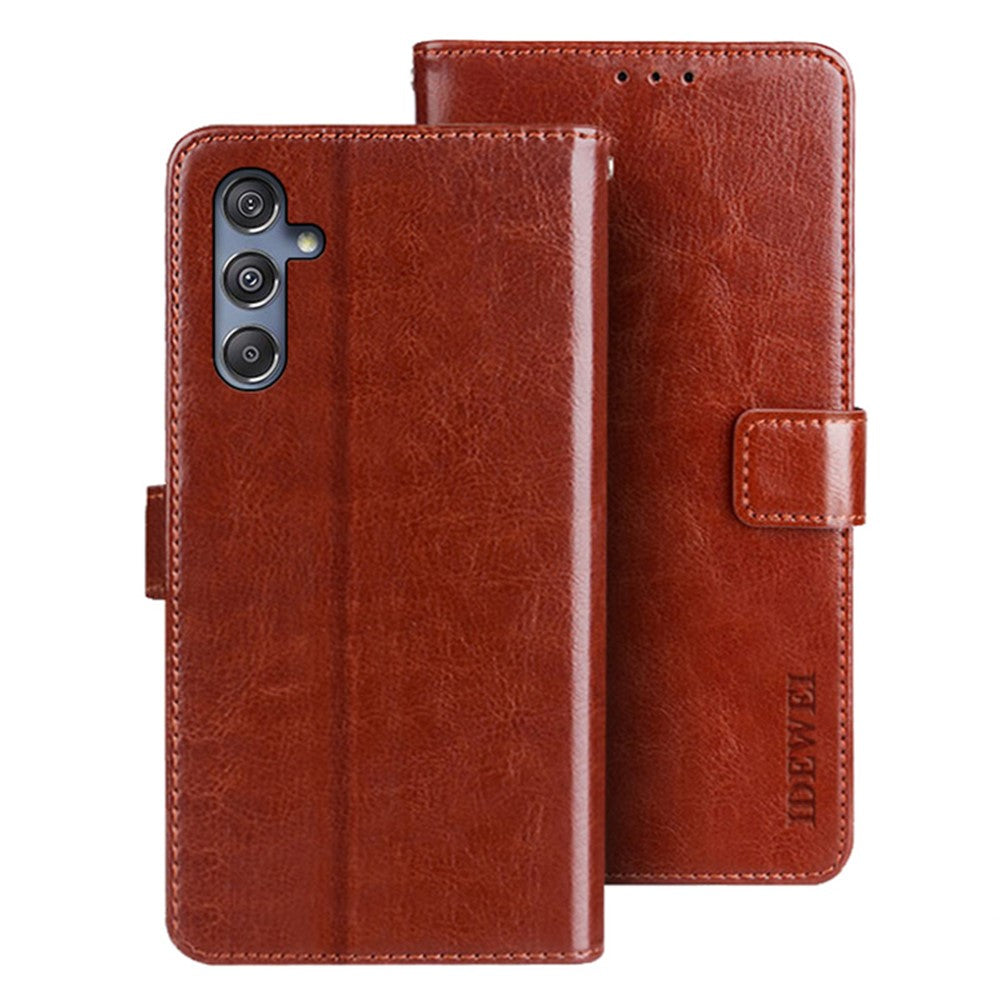 IDEWEI For Samsung Galaxy M34 5G / F34 5G Case Crazy Horse Texture Wallet Cover