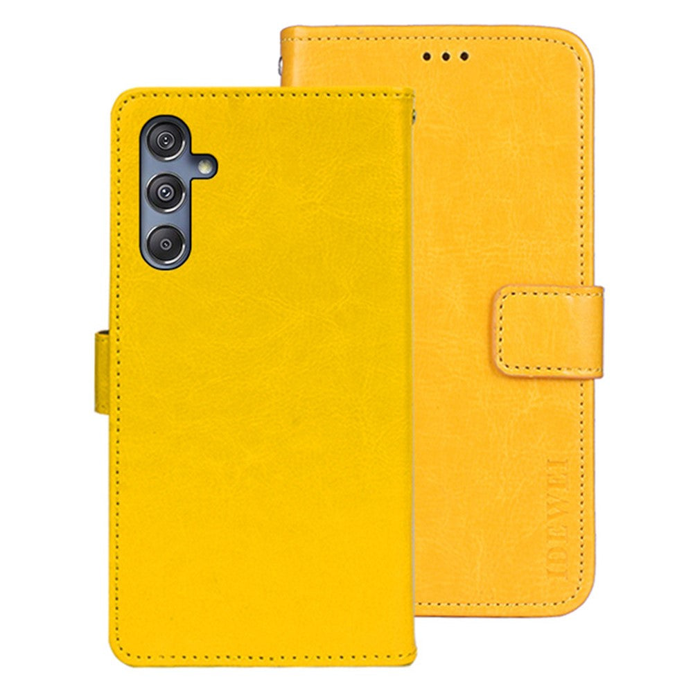 IDEWEI For Samsung Galaxy M34 5G / F34 5G Case Crazy Horse Texture Wallet Cover