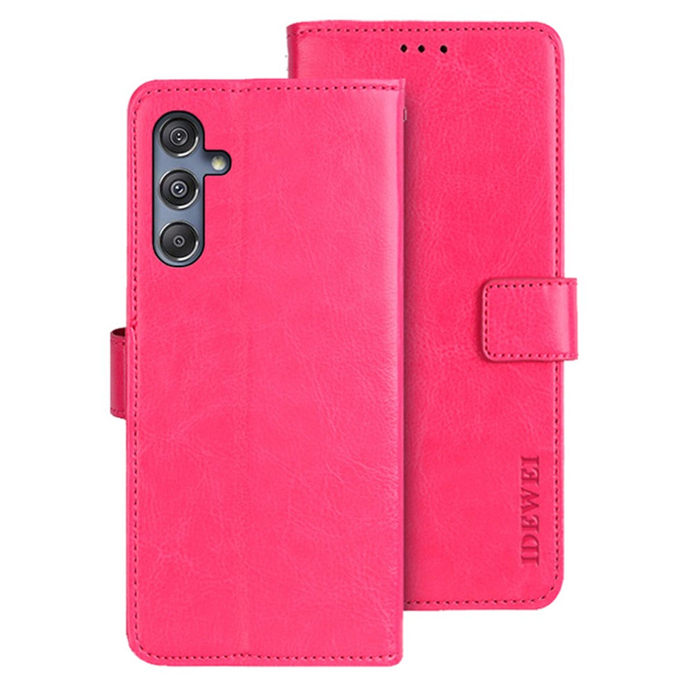 IDEWEI For Samsung Galaxy M34 5G / F34 5G Case Crazy Horse Texture Wallet Cover