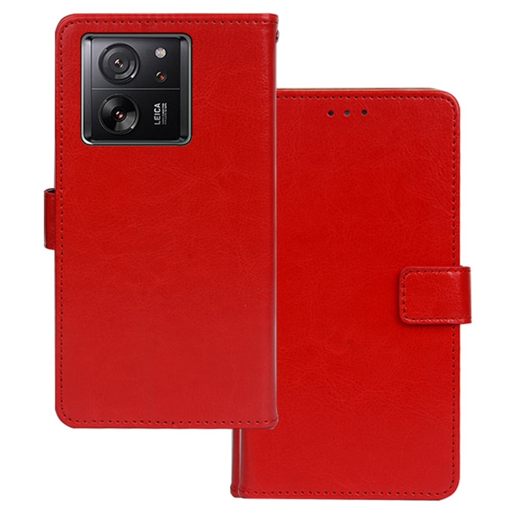 IDEWEI Fallskyddande mobilskal för Xiaomi 13T / 13T Pro / Redmi K60 Ultra Skal PU-läder Plånboksfodral