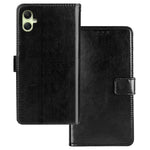 IDEWEI For Samsung Galaxy A05 4G Case PU Leather Stand Cell Phone Cover (Crazy Horse Texture)
