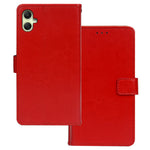 IDEWEI For Samsung Galaxy A05 4G Case PU Leather Stand Cell Phone Cover (Crazy Horse Texture)