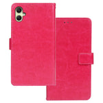 IDEWEI For Samsung Galaxy A05 4G Case PU Leather Stand Cell Phone Cover (Crazy Horse Texture)
