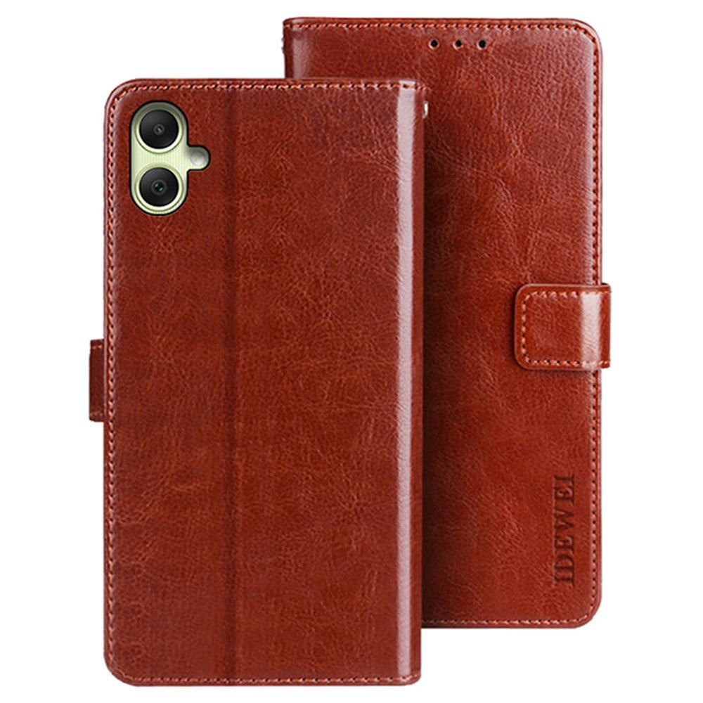 IDEWEI Til Samsung Galaxy A05 4G Cover Crazy Horse Tekstur Læder Telefoncover
