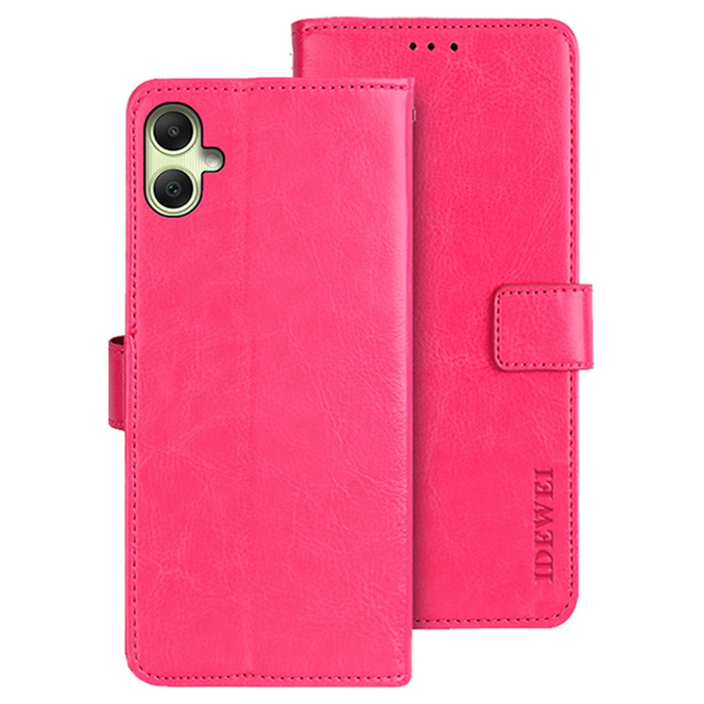 IDEWEI Til Samsung Galaxy A05 4G Cover Crazy Horse Tekstur Læder Telefoncover