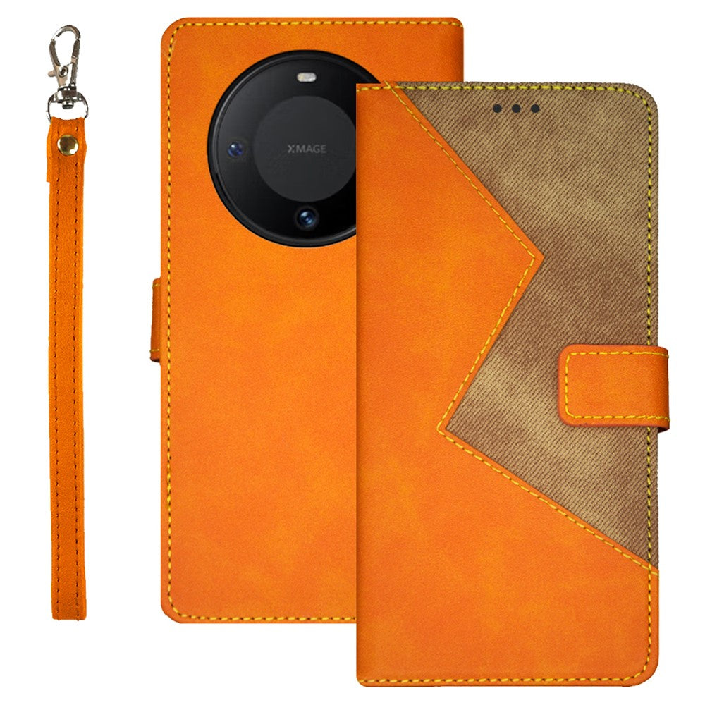 IDEWEI Card Slots Phone Shell for Huawei Mate 60 Case PU Leather Stand Phone Cover