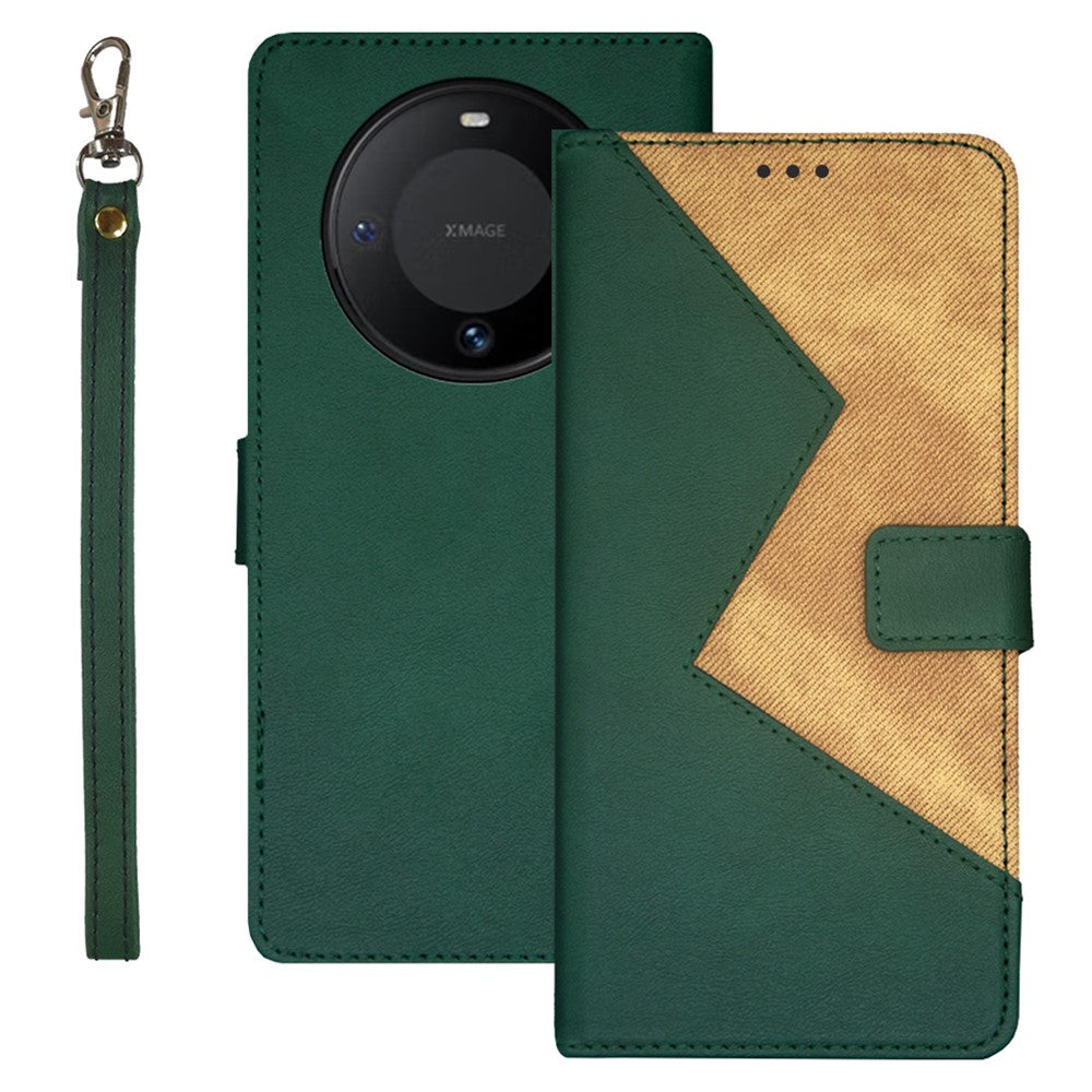 IDEWEI Card Slots Phone Shell for Huawei Mate 60 Case PU Leather Stand Phone Cover