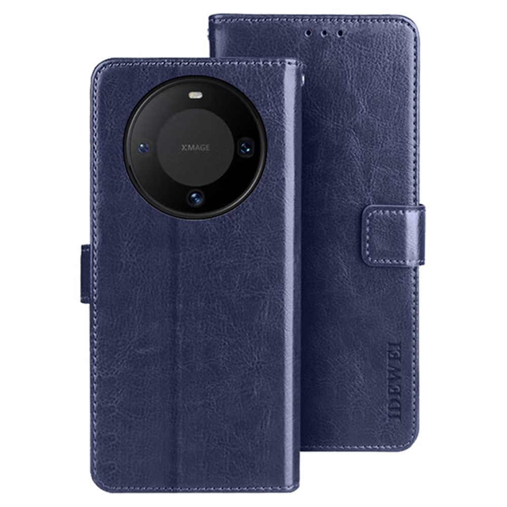 IDEWEI For Huawei Mate 60 Case PU Leather Magnetic Clasp Wallet Cover