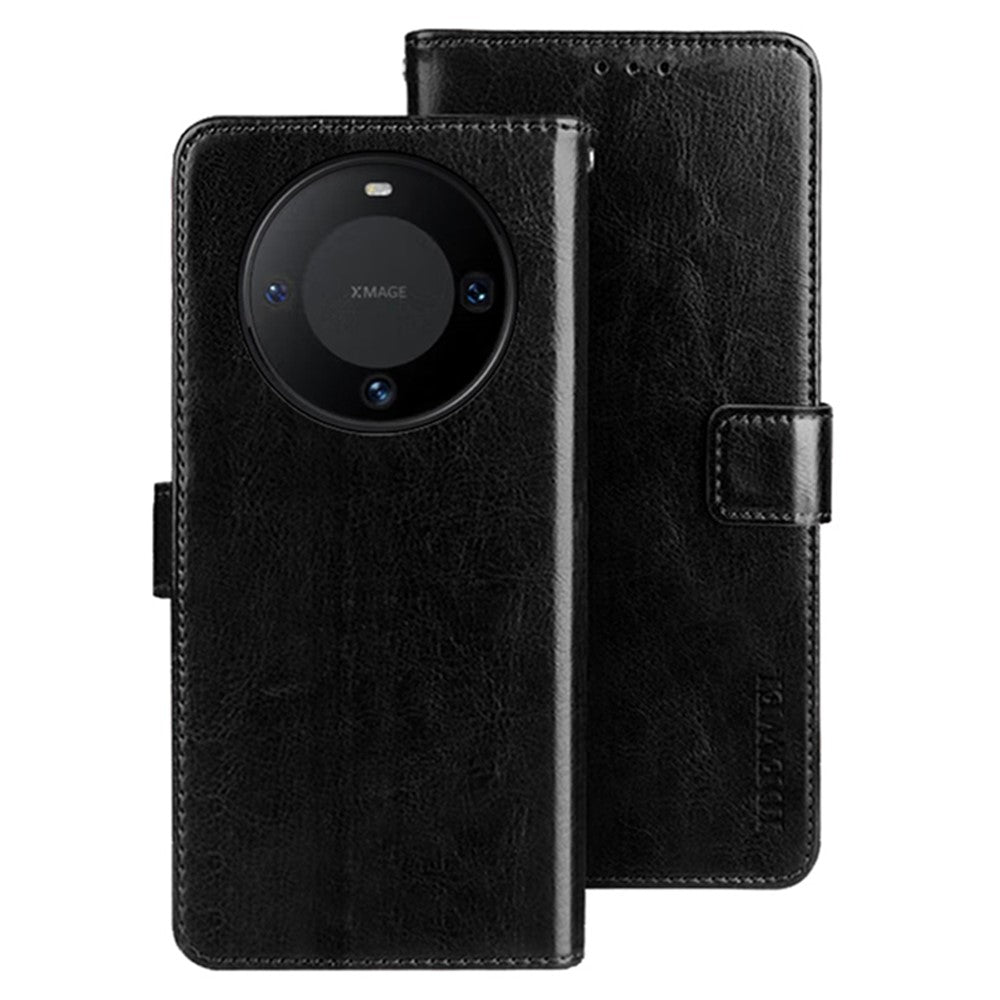 IDEWEI For Huawei Mate 60 Case PU Leather Magnetic Clasp Wallet Cover