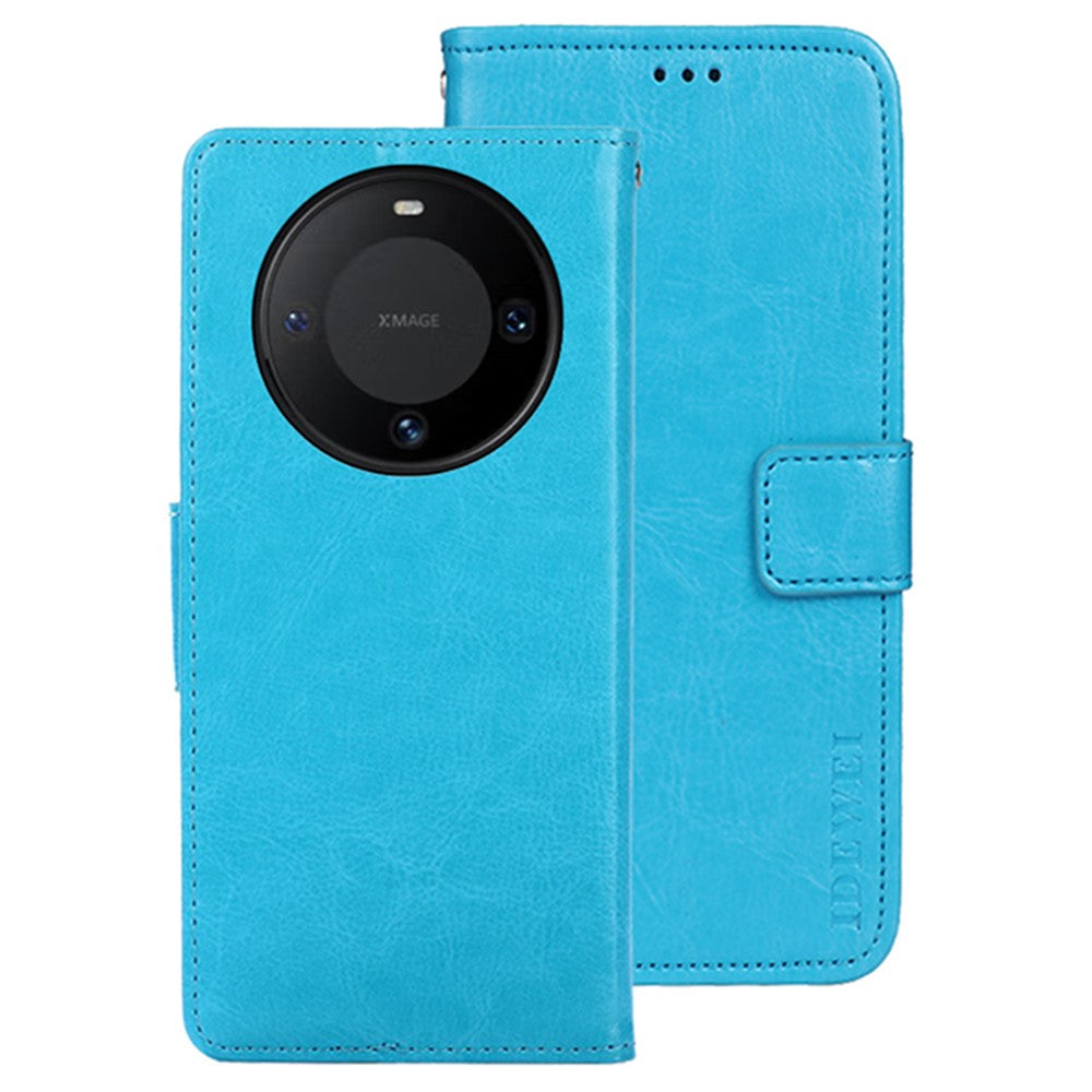 IDEWEI For Huawei Mate 60 Case PU Leather Magnetic Clasp Wallet Cover