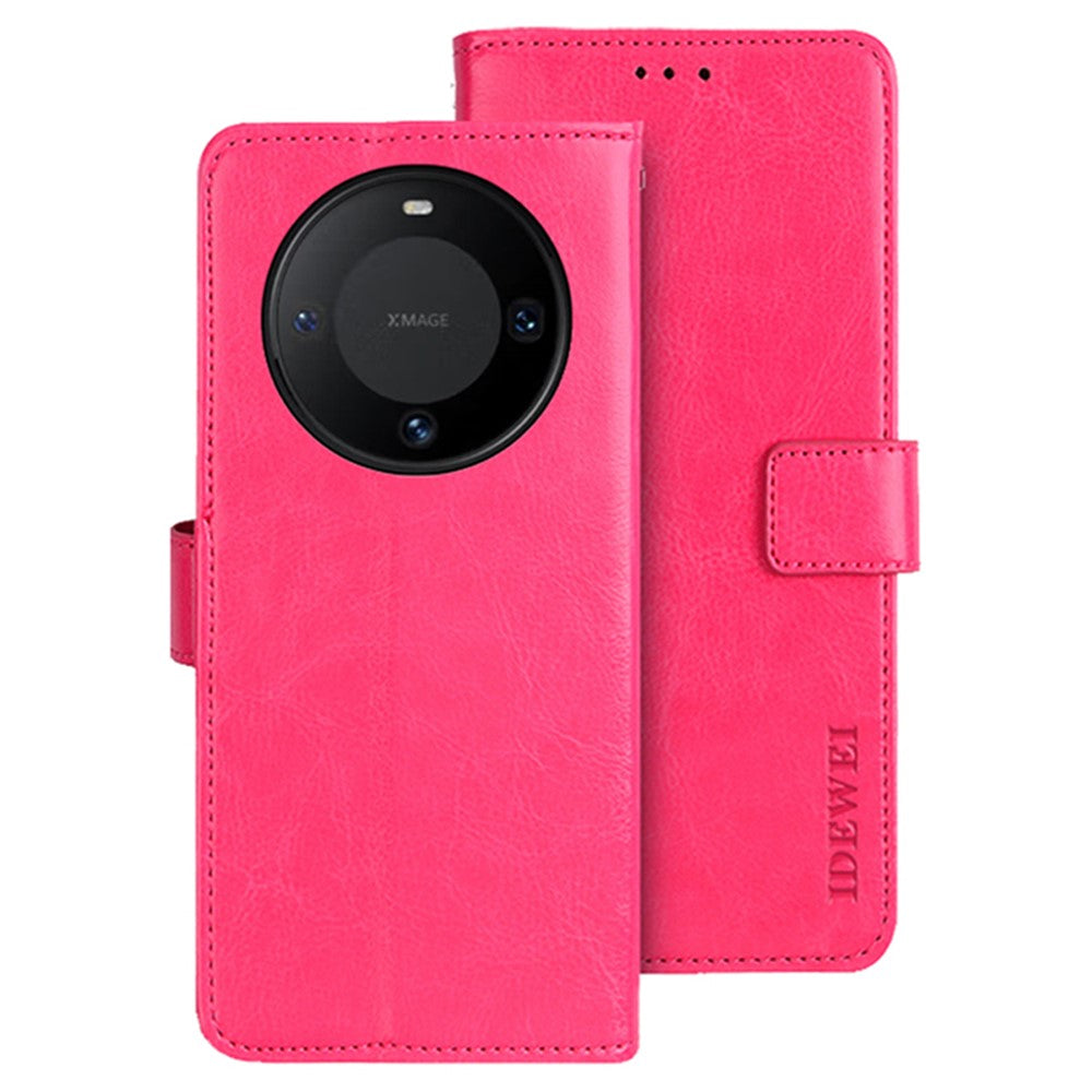 IDEWEI For Huawei Mate 60 Case PU Leather Magnetic Clasp Wallet Cover