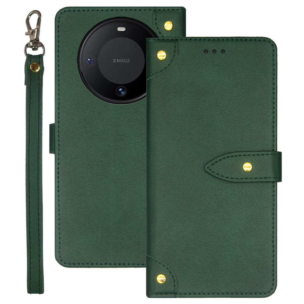 IDEWEI For Huawei Mate 60 Case PU Leather Stand Cover with Card Holder