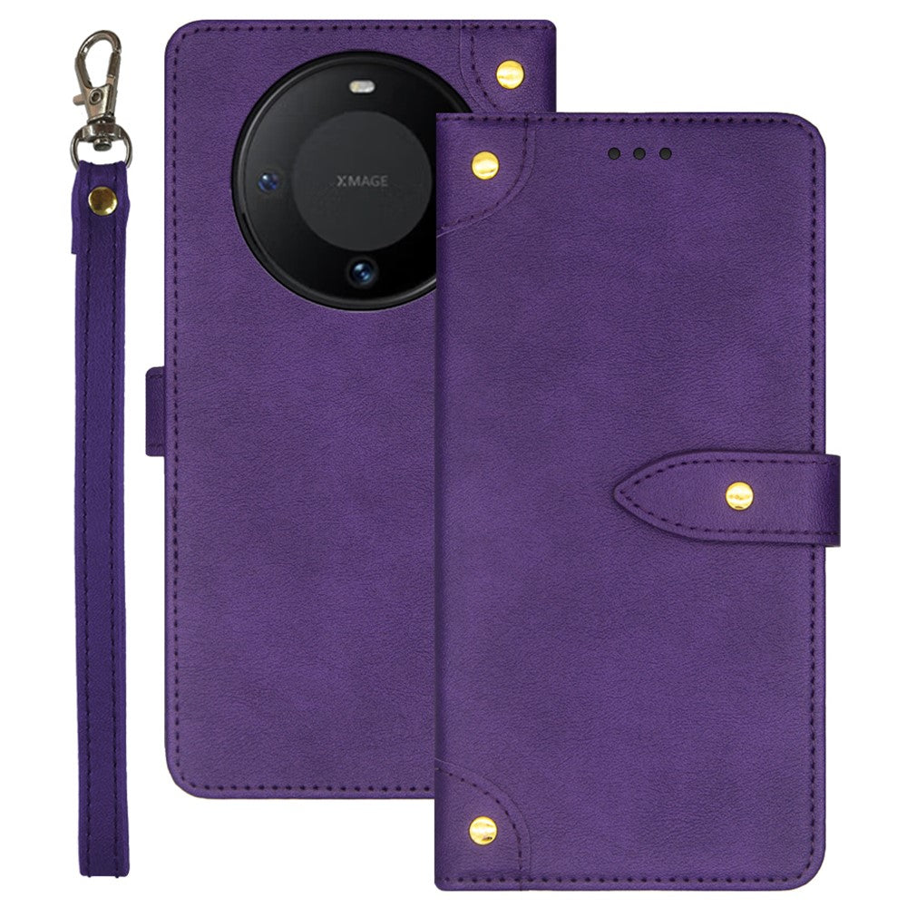 IDEWEI For Huawei Mate 60 Case PU Leather Stand Cover with Card Holder