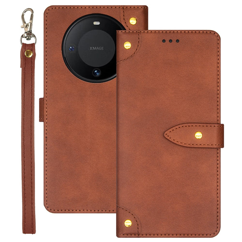 IDEWEI For Huawei Mate 60 Case PU Leather Stand Cover with Card Holder