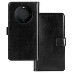 IDEWEI Cell Phone Cover For Huawei Mate 60 Case Crazy Horse Texture Stand Leather Shell