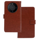 IDEWEI Cell Phone Cover For Huawei Mate 60 Case Crazy Horse Texture Stand Leather Shell